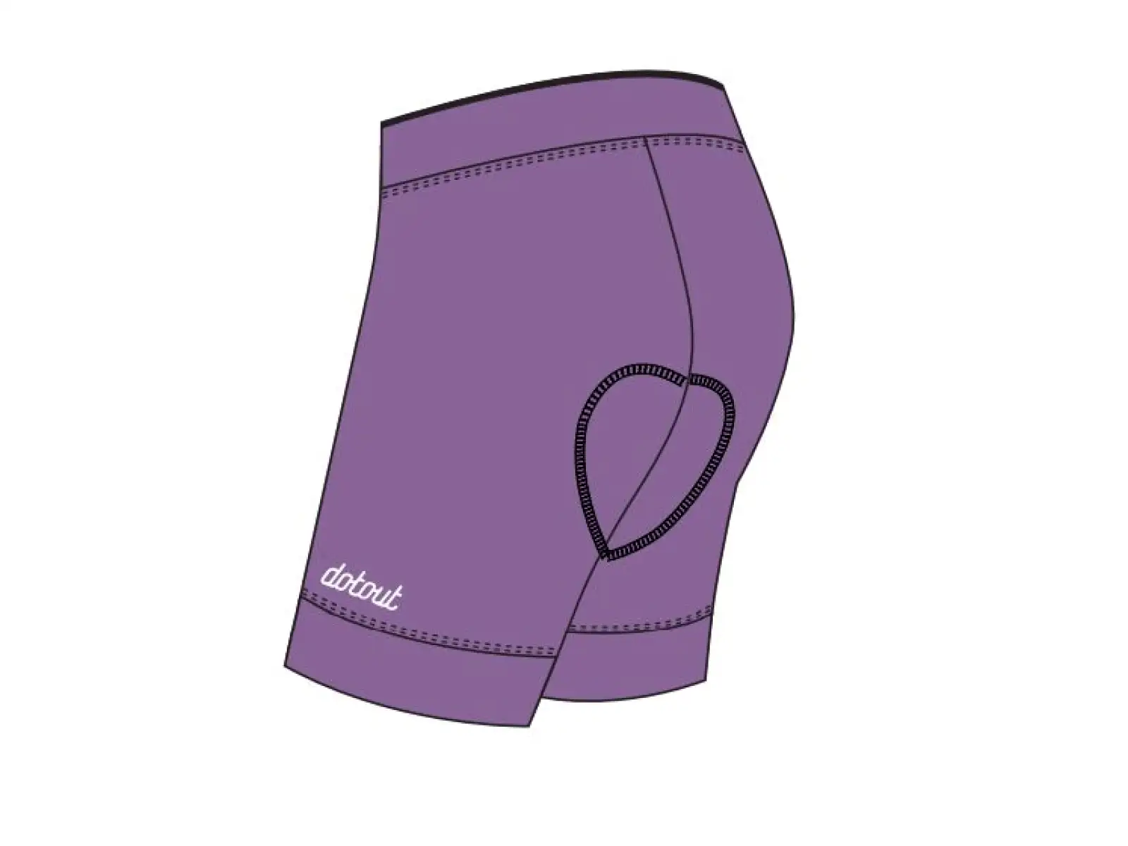 Dotout Beam Damen Shorts mit Polsterung Violet