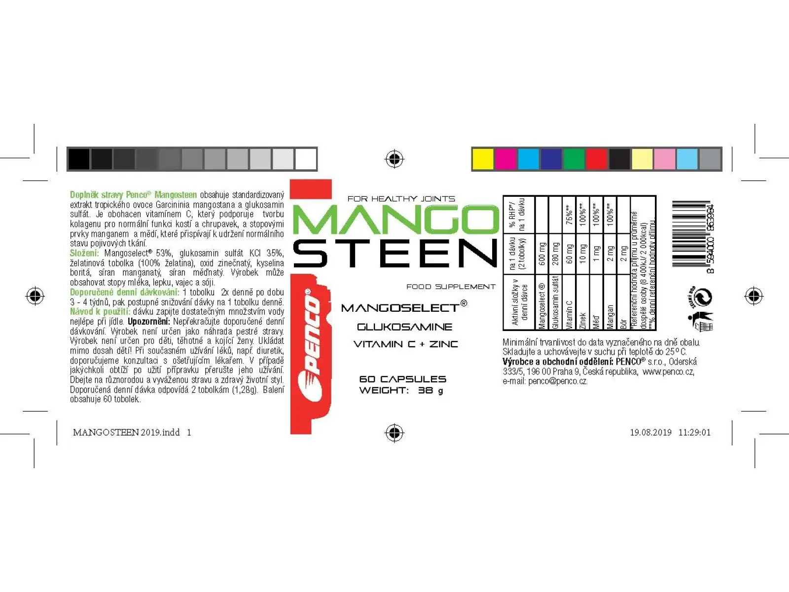 Penco Mangosteen Gelenknahrung 60 Tabletten.