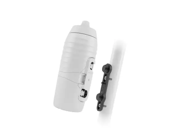 Fidlock Twist Set Keego Flasche 600 ml weiß + Rahmenhalterung