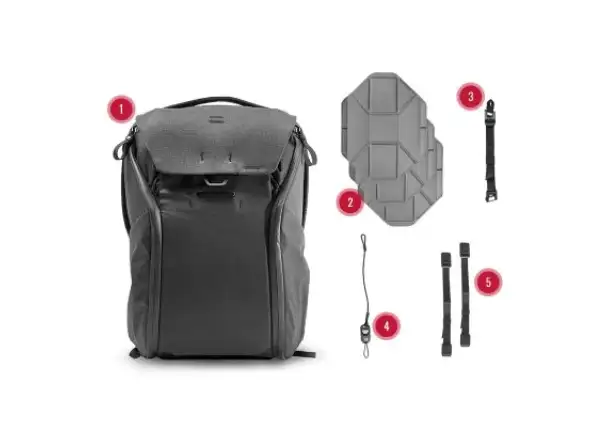 Peak Design Everyday Rucksack 20 l Schwarz