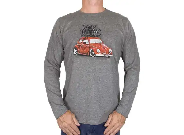 Cycology Road Trip Herren Langarmshirt Grau, Größe M