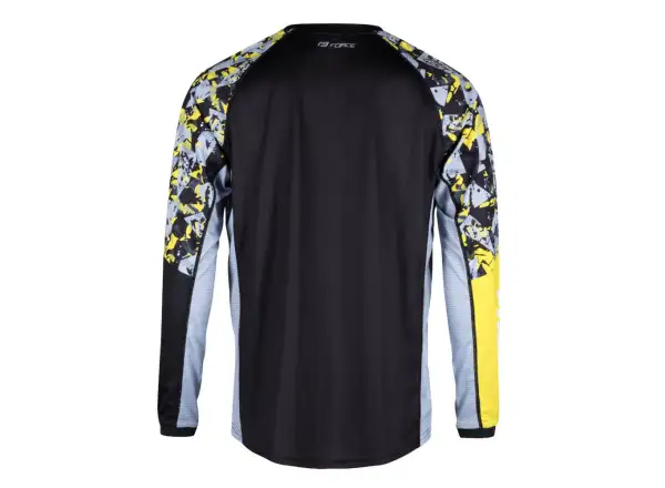Force Reckless Unisex Langarmtrikot Schwarz/Gelb/Grau