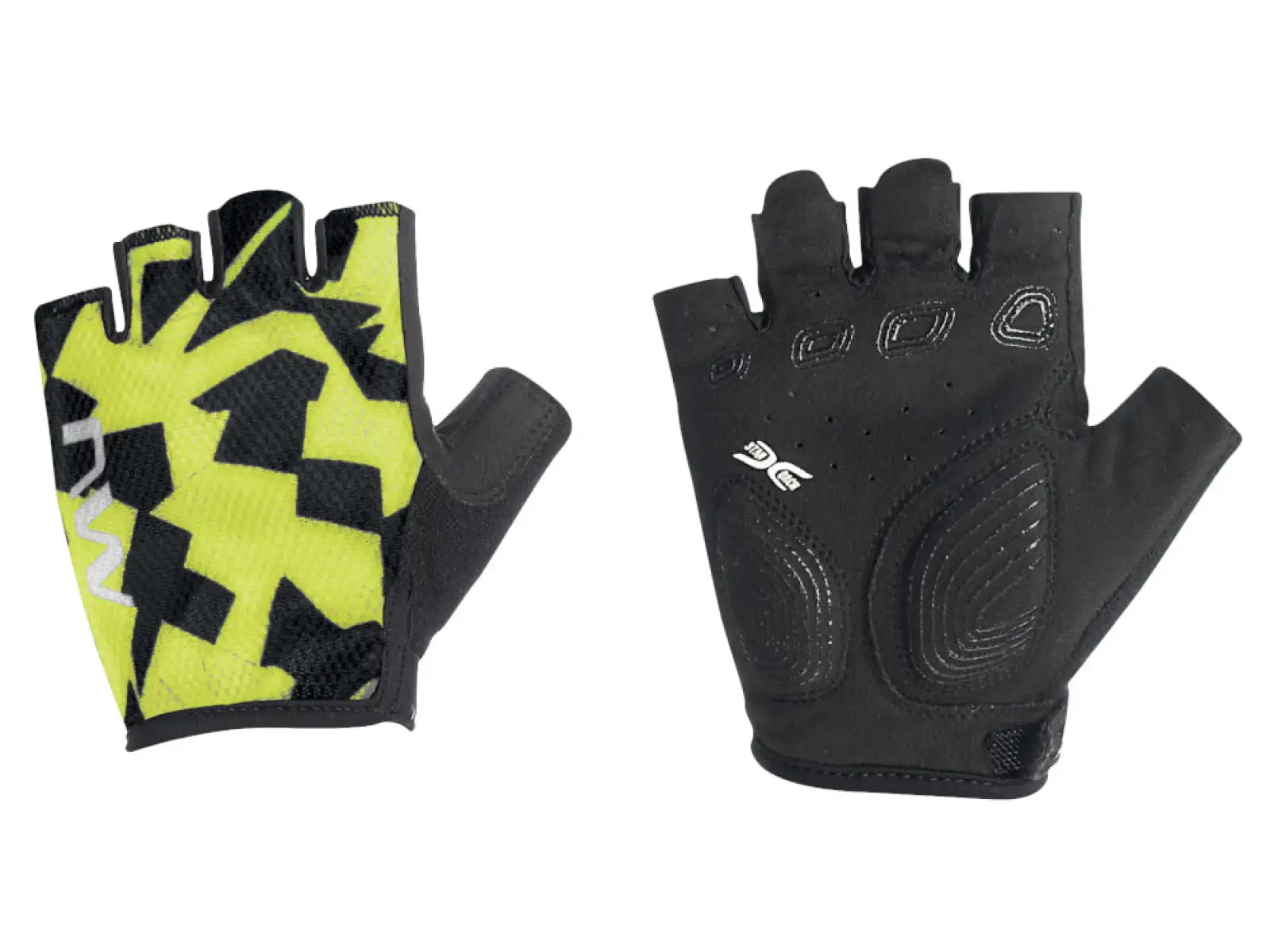 Northwave Active Junior Handschuh Kinder Kurzfingerhandschuhe Gelb Fluo/Schwarz