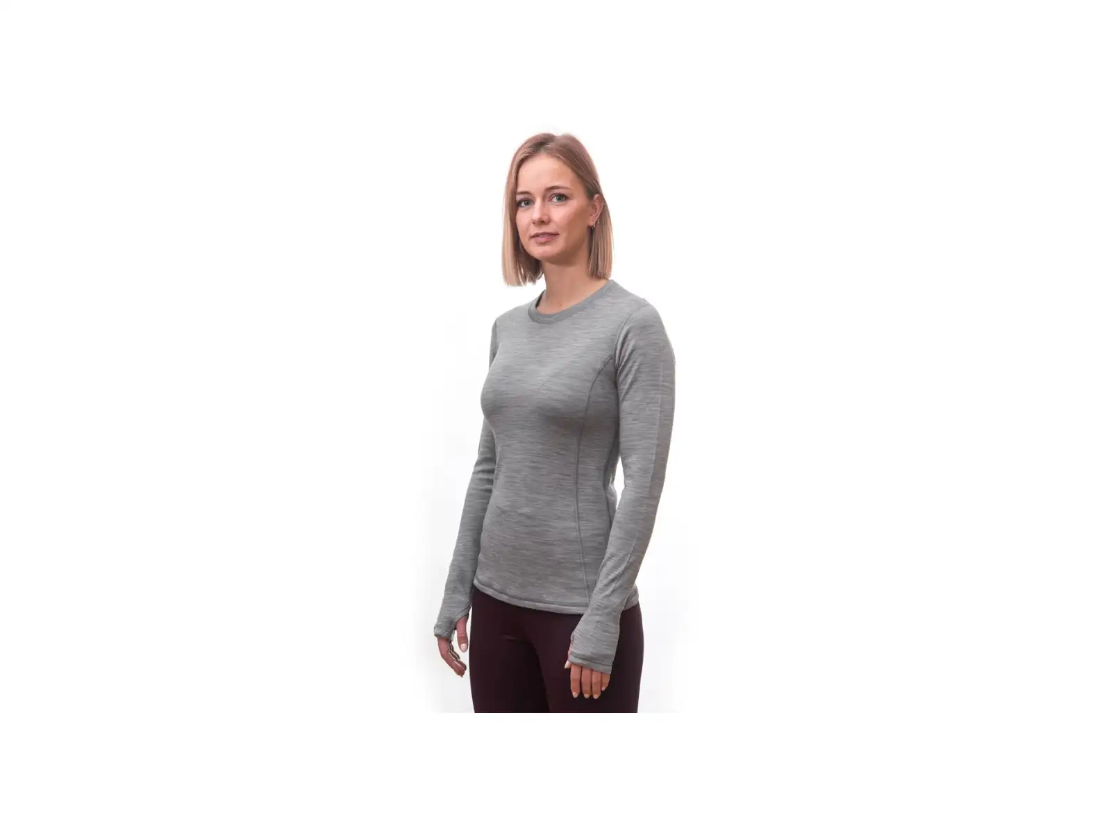 Sensor Merino Bold Damen Langarmshirt Cool Gray