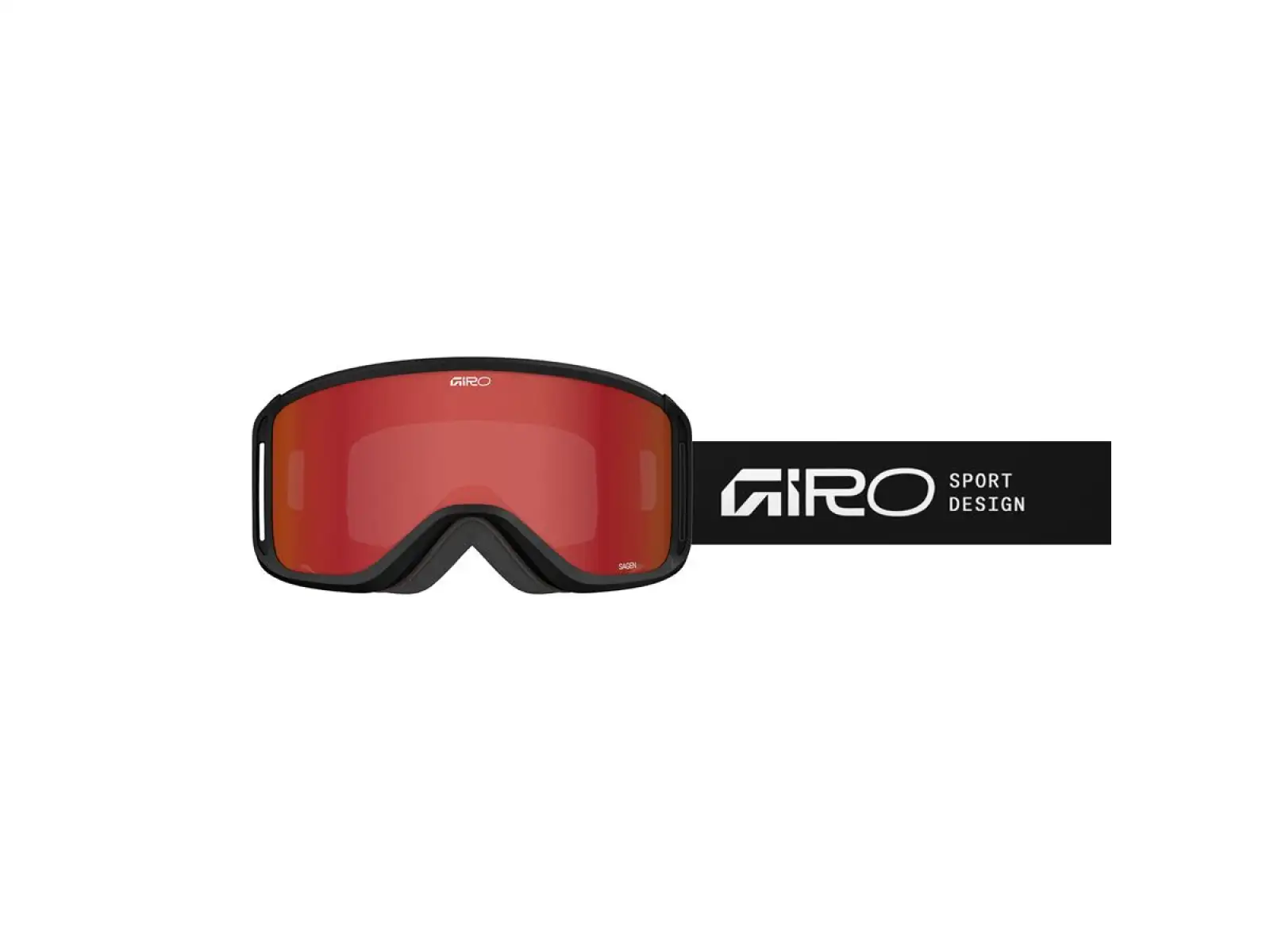 Giro Sagen Damen Skibrille schwarz Stacked-Amber Scarlet/Yellow (2 Gläser)