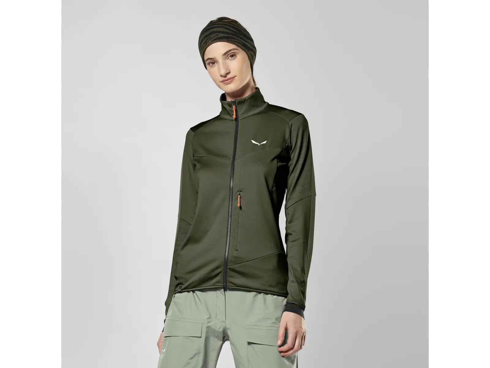 Salewa Sella Crevasse Damen Pullover Dark Olive