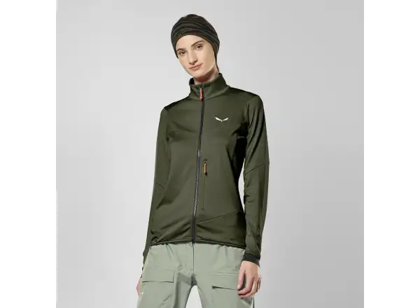 Salewa Sella Crevasse Damen Pullover Dark Olive