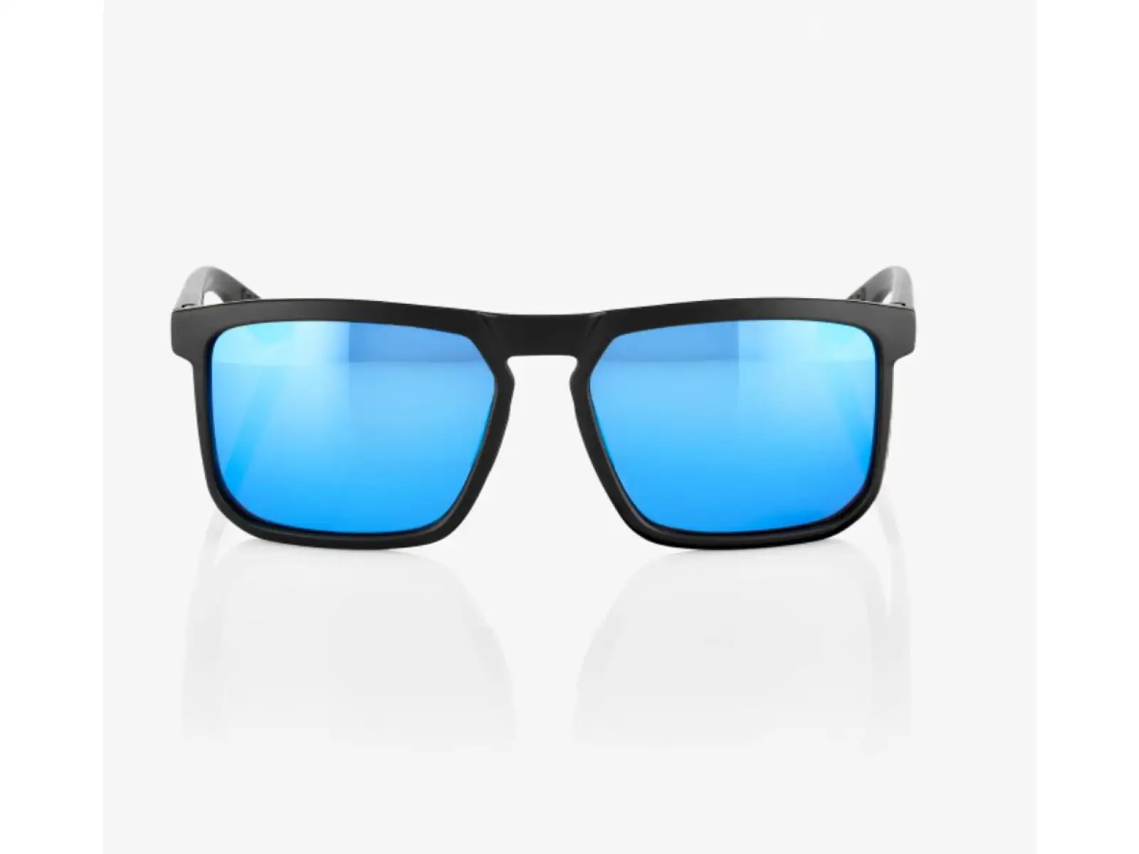 100% Renshaw Brille Matte Black/HiPER Blue Multilayer Mirror Lens