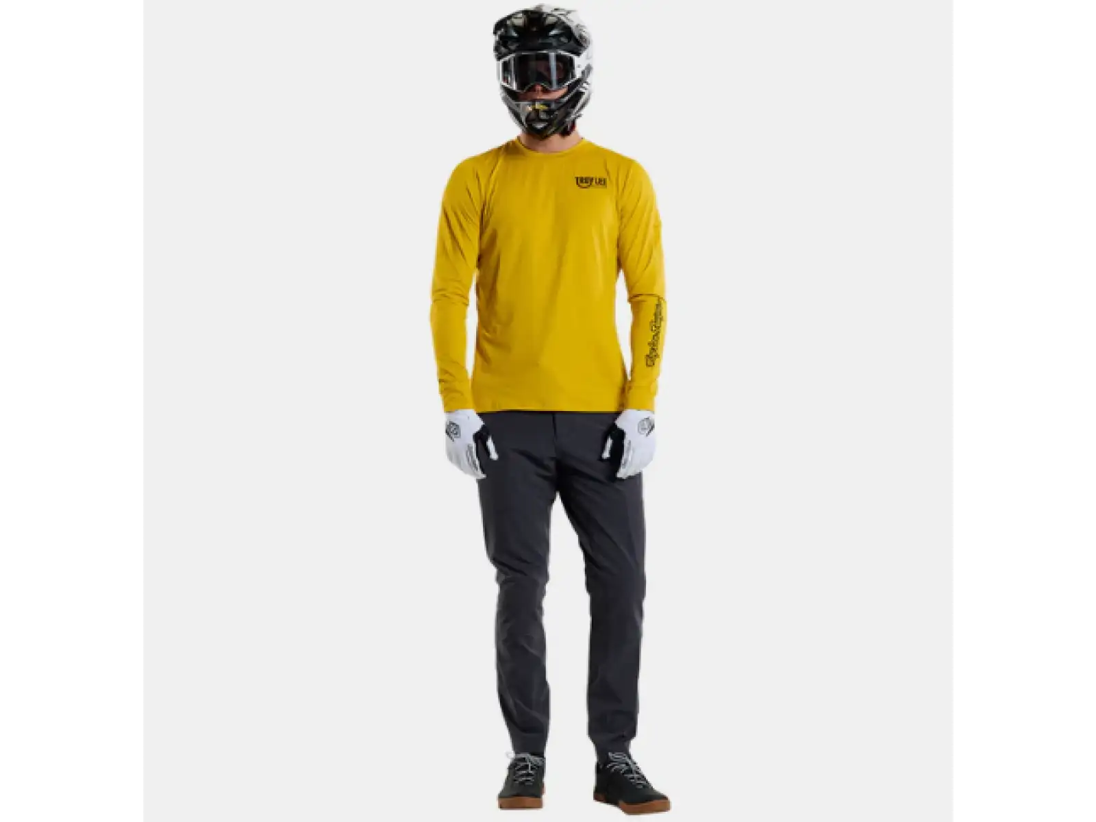 Troy Lee Designs Ruckus Ride Tee Herren langarm Trikot Eyez Safron