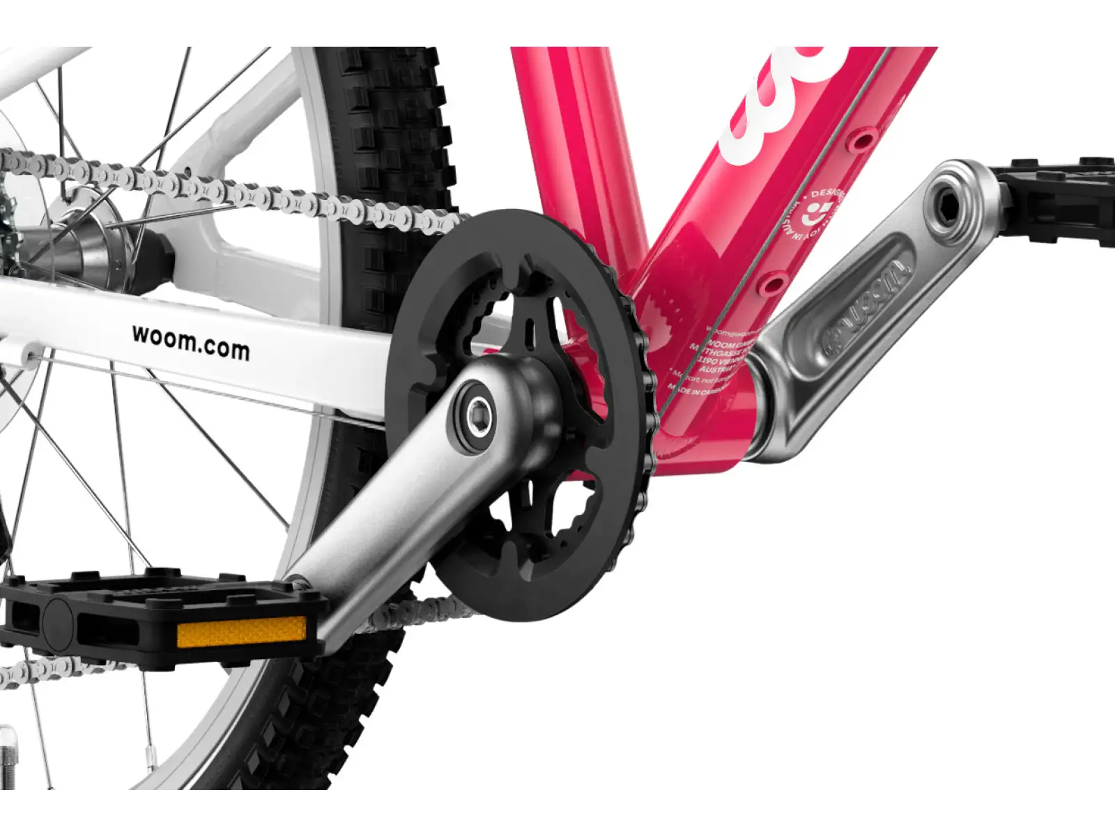 Woom GO 3 Automagic Hot Pink 16 Kinderfahrrad