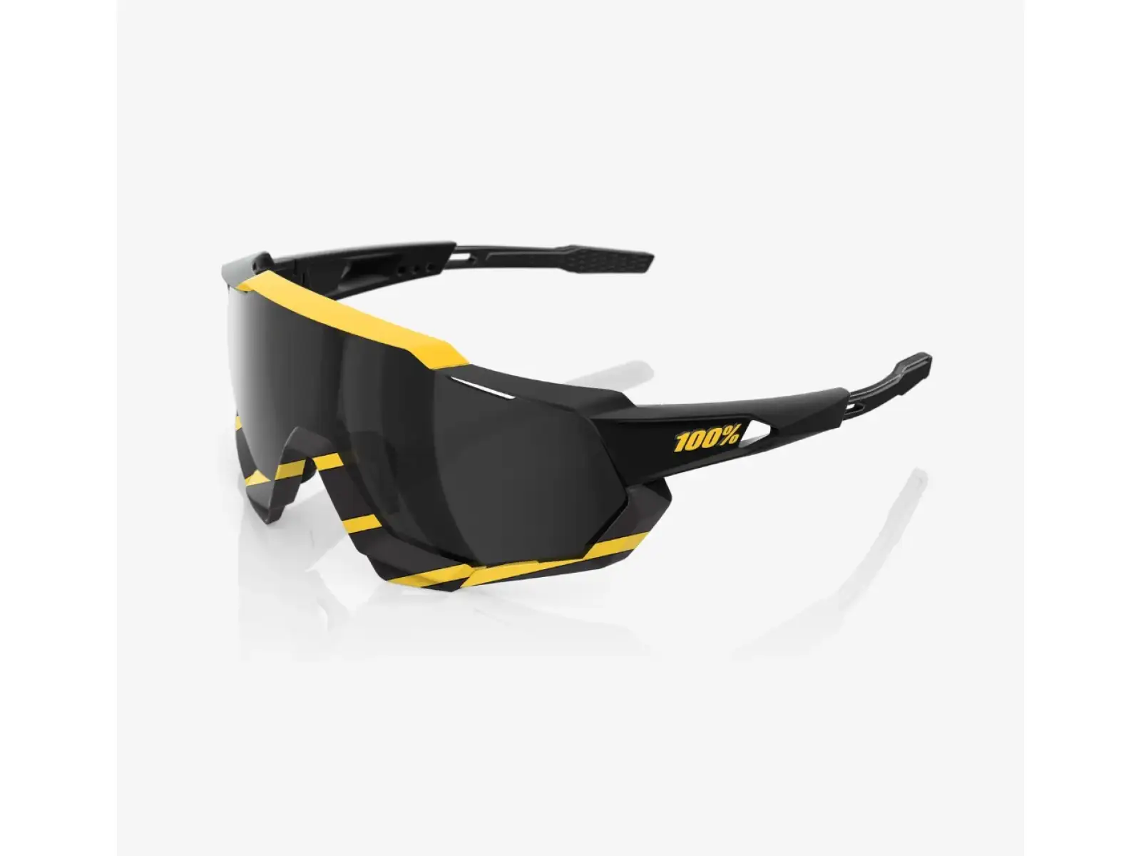 100% Speedtrap Sportbrille Soft Tact Hazard/Black Mirror