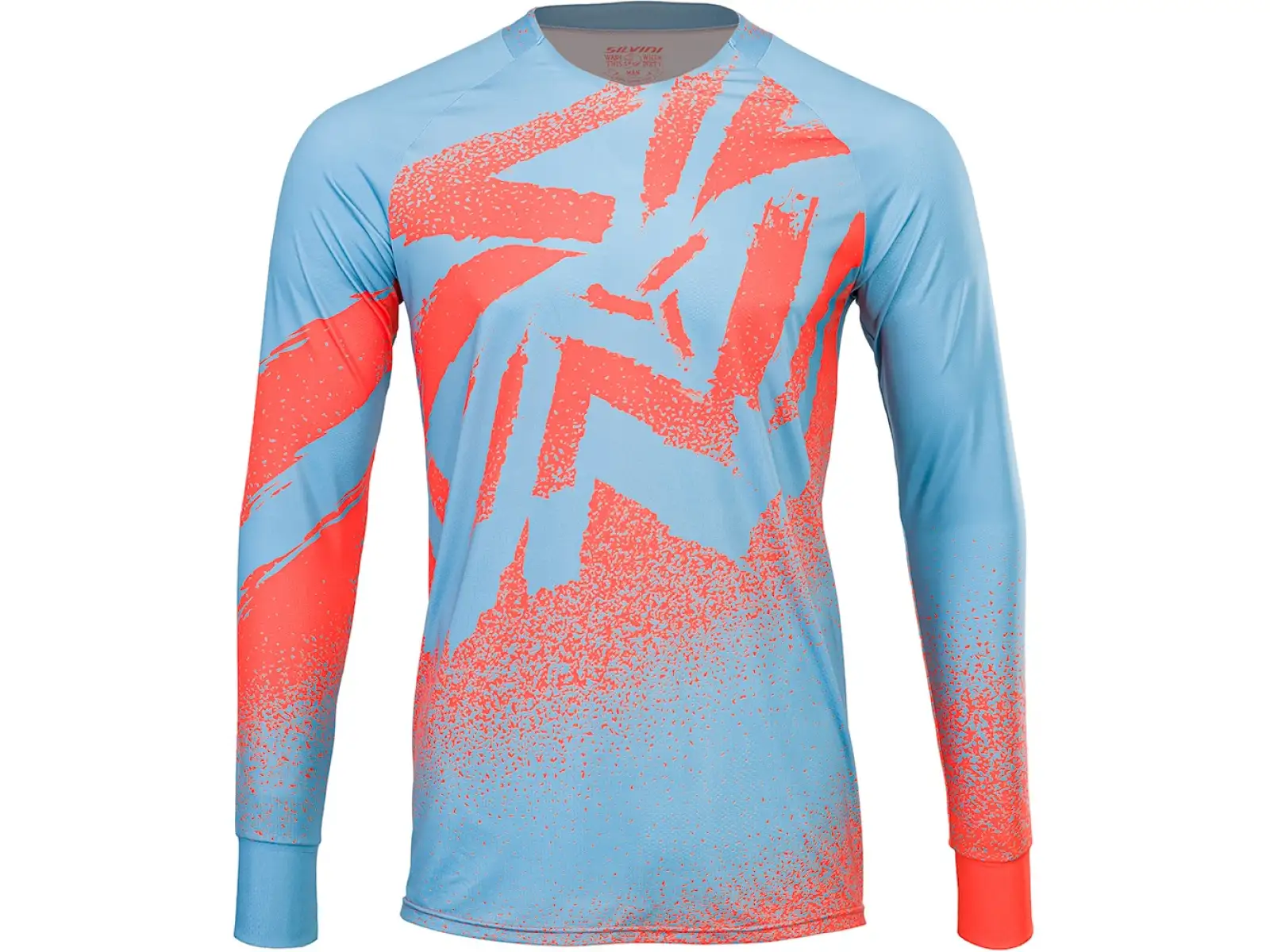 Silvini Cortino Herrentrikot Langarm blau/orange