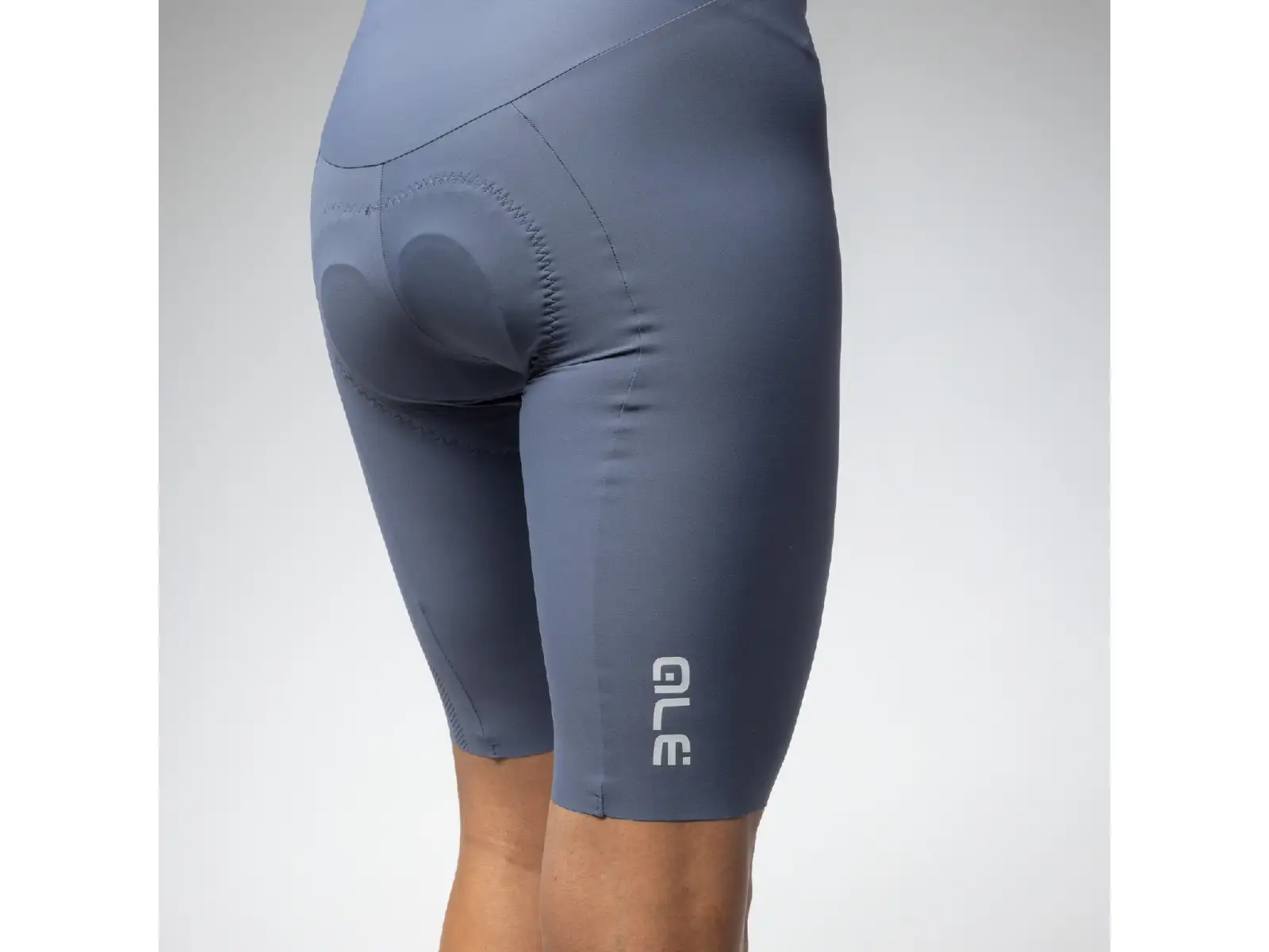 Alé R-EV1 GO Herren-Shorts mit Polster und Trägern Steel