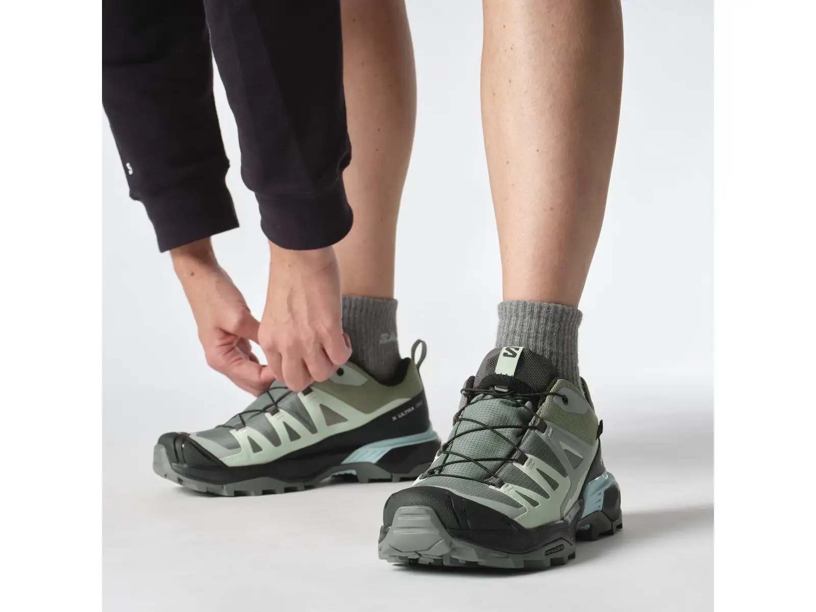 Salomon X Ultra 360 GTX Damen Wanderschuhe Sedona Sage/Black/Sea Foam