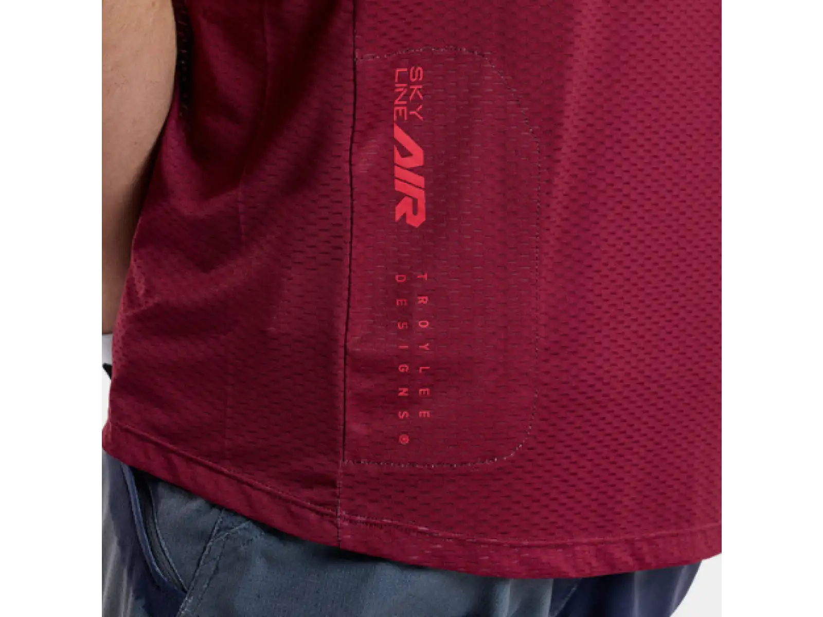 Troy Lee Designs Skyline Air Mono Herren Trikot Kurzarm Oxblood