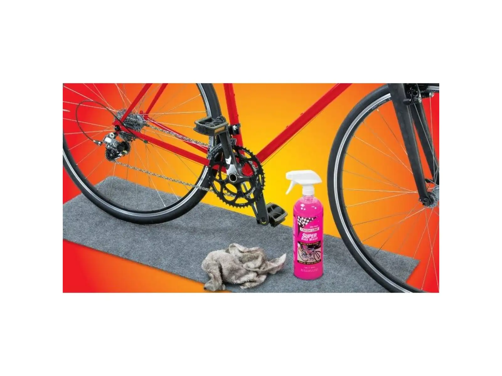 Finish Line Absorb-It Matte unter dem Ständer / Rad 122 x 46 cm