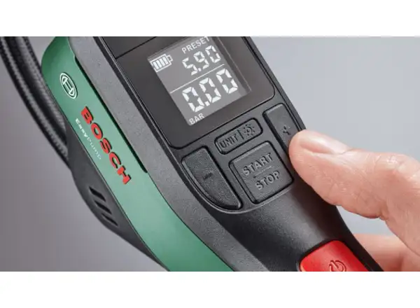 Bosch EasyPump Elektropumpe 3,6 V / 3 Ah / 10,3 bar.