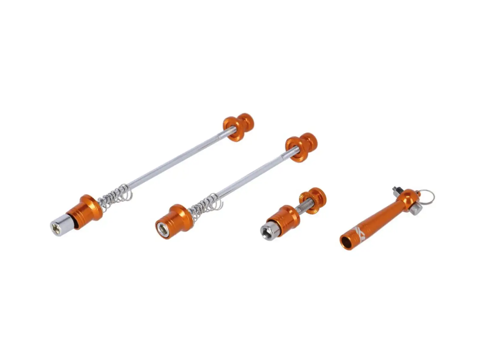 XLC QR-L08 Schnellspannerset Diebstahlsicherung orange