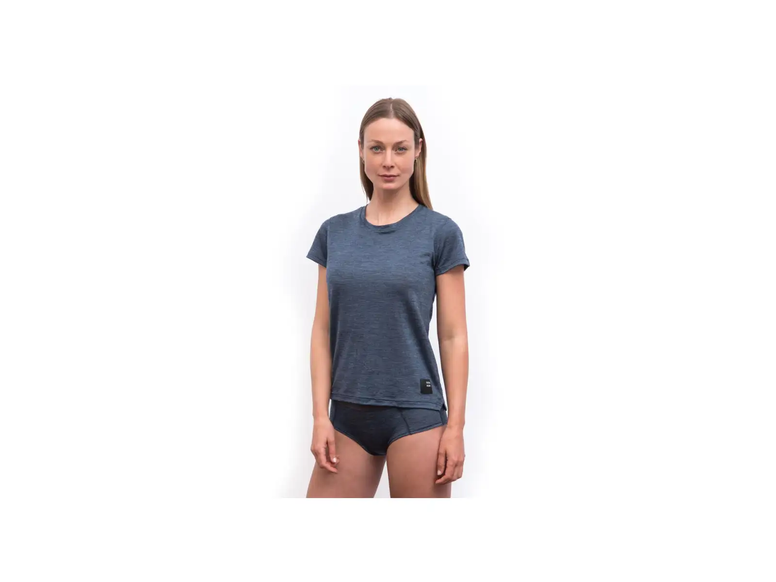 Sensor Merino Lite Damen Funktions-T-Shirt kurzarm Mottled Blue