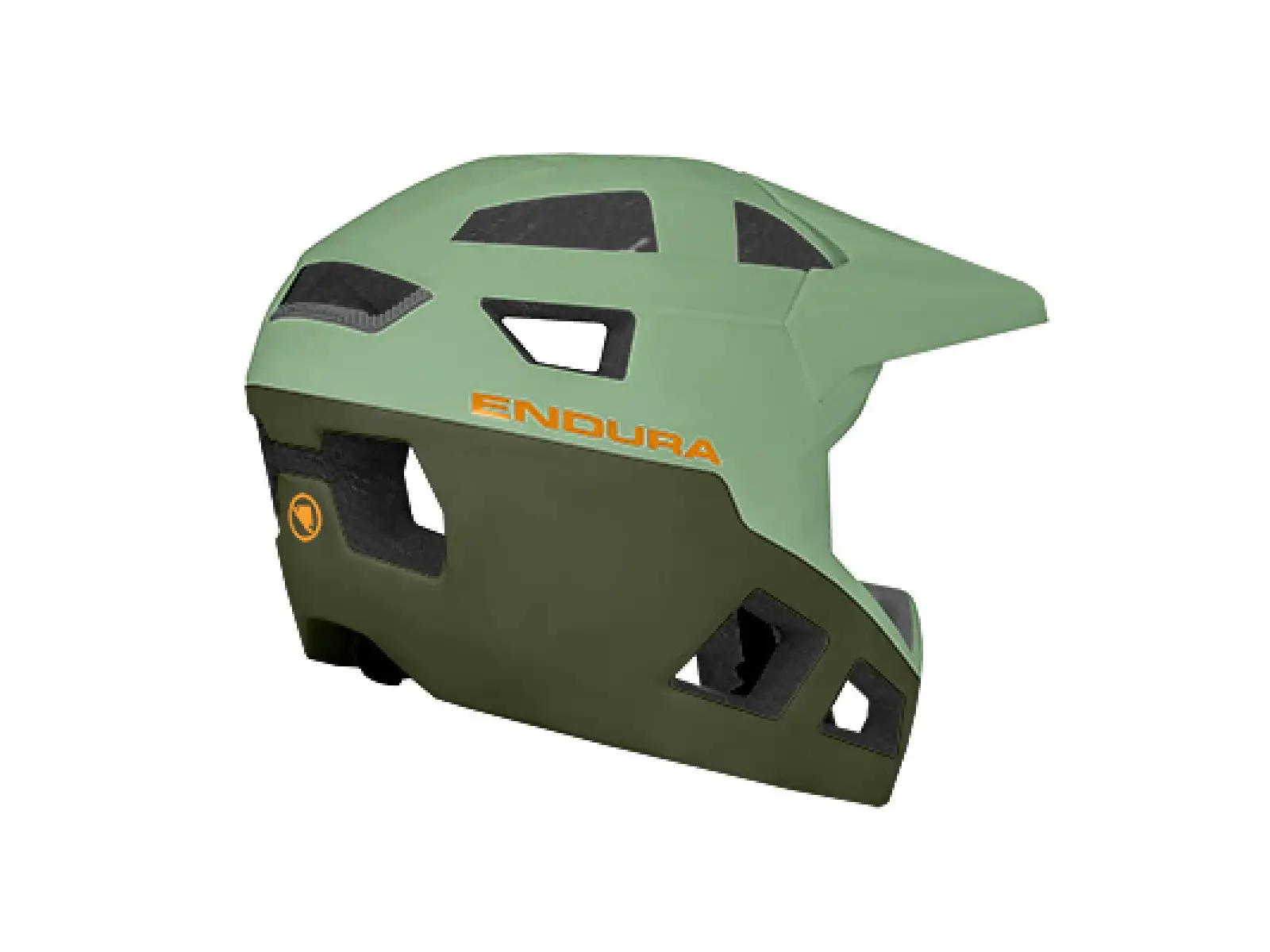 Endura SingleTrack Full Face MIPS Helm Olivgrün