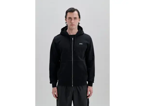POC Zip Hoodie Kapuzen-Sweatjacke mit Reißverschluss Uranium Black