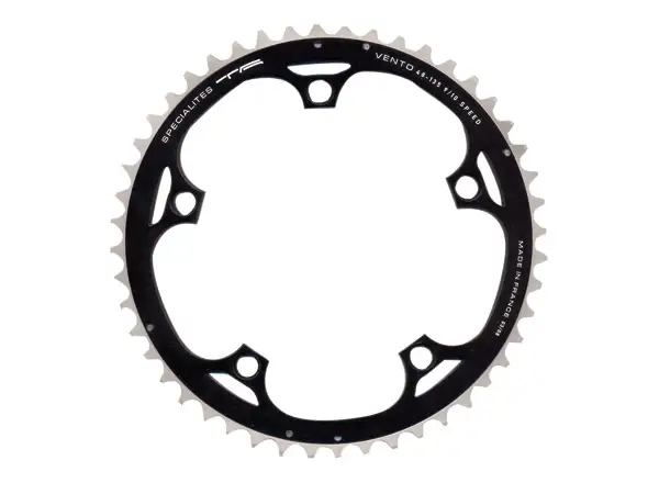 TA Specialites Vento Kurbelgarnitur mit Lochkreis 135 mm, 39 Zähne, schwarz.