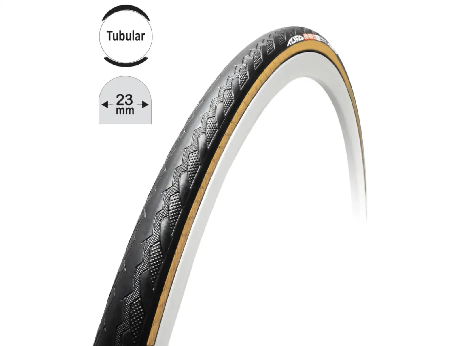 Tufo Elite Ride 23 Straßenreifen 28"/23 mm schwarz/beige