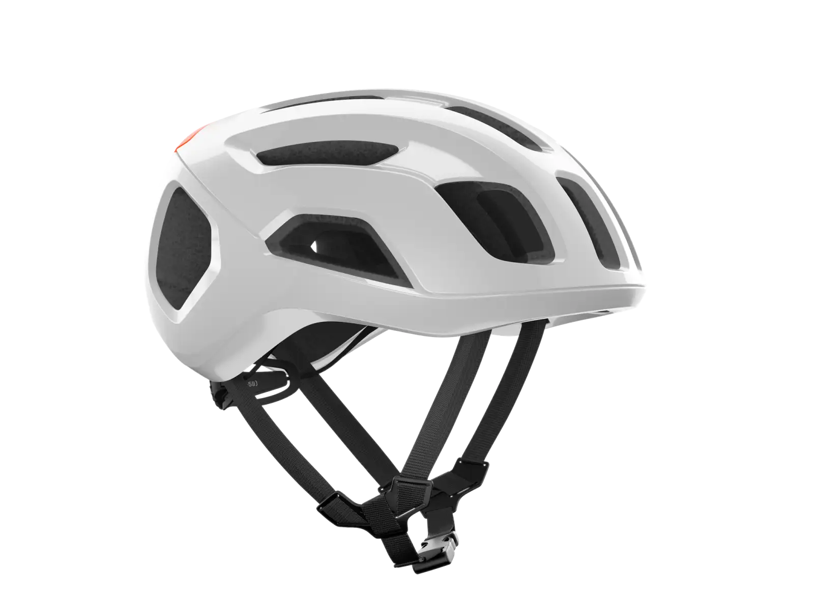 POC Ventral Air MIPS Straßenhelm Hydrogen White/Fluorescent Orange