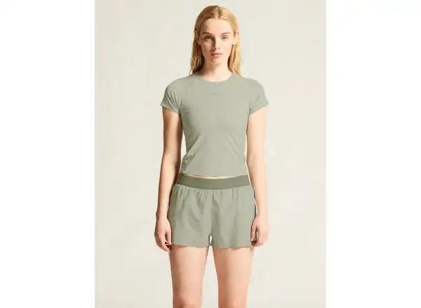Craft Hypervent Cropped Damen T-Shirt grau
