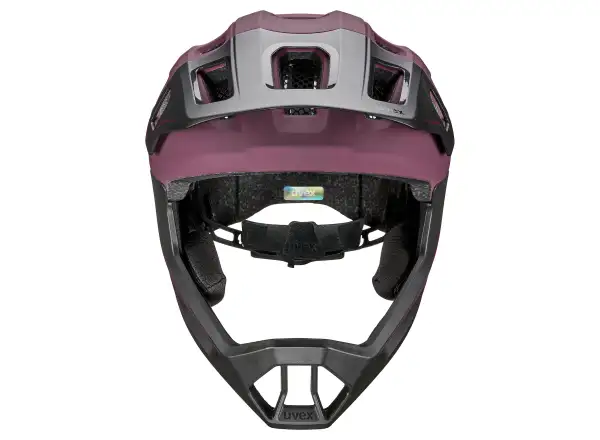 Uvex React JR Fullface MTB Helm Cranberry matt