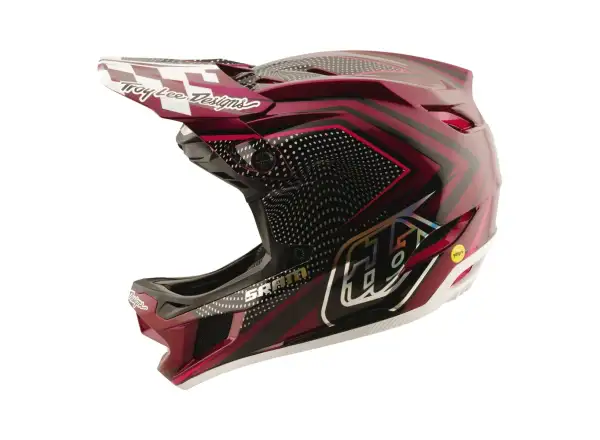 Troy Lee Dsigns x SRAM D4 Carbon Helm Radioscape Black/Berry