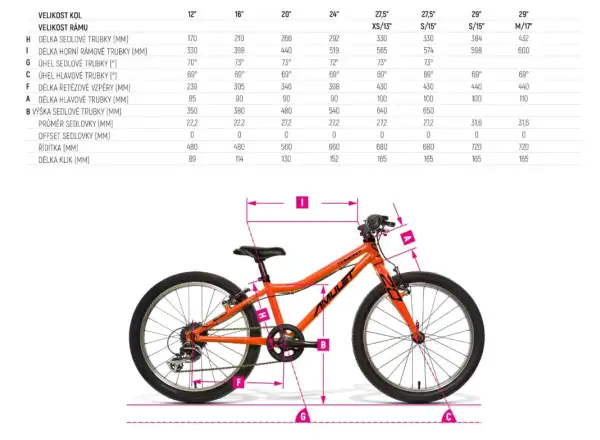 Amulet Kinderfahrrad 20 – Fun SH Blau/Orange