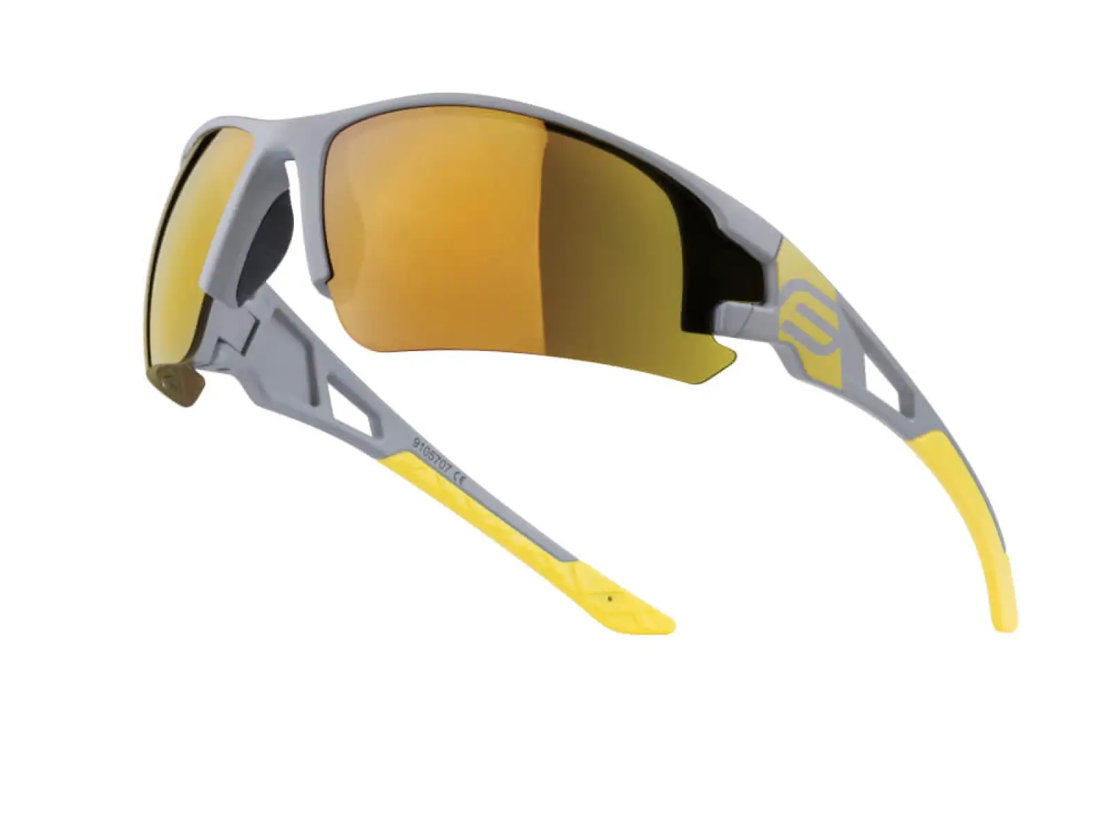 Force Kaliber Radbrille grau/gelb/gelbes verspiegeltes Glas