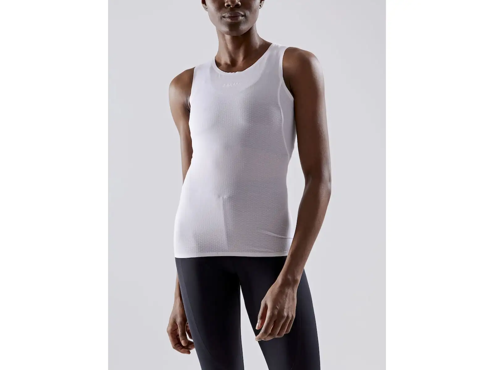 Craft Pro Dry Nanoweight Damen Trikot ohne Ärmel weiß
