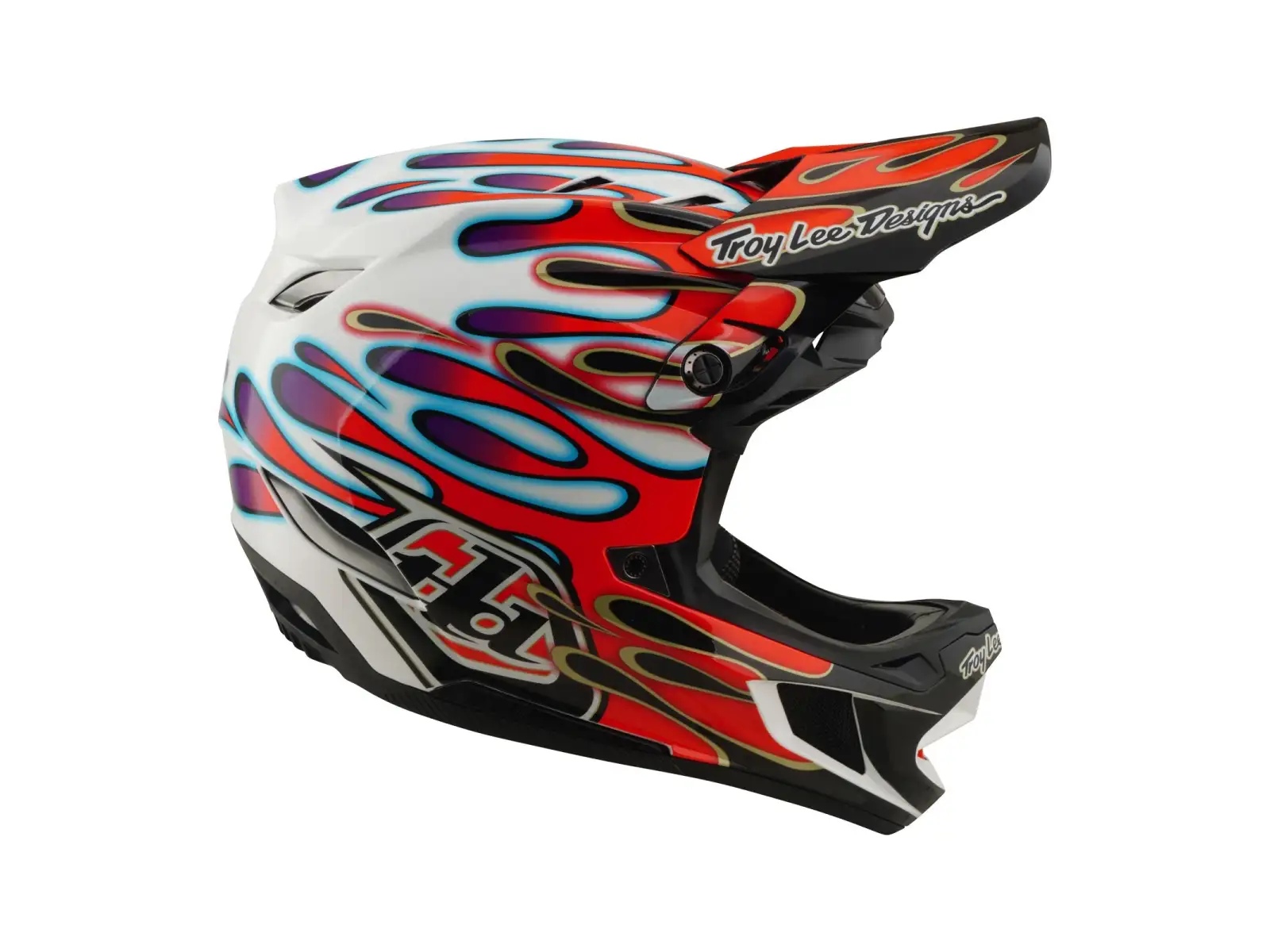 Troy Lee Desing D4 Composite Mips Helm White/Red