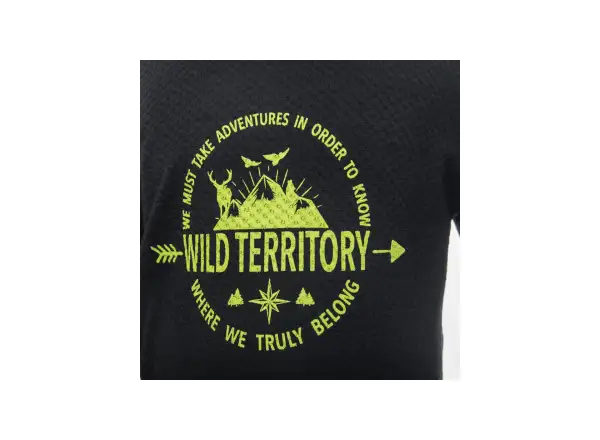 Sensor Merino DF Territory Kinder Langarmshirt schwarz