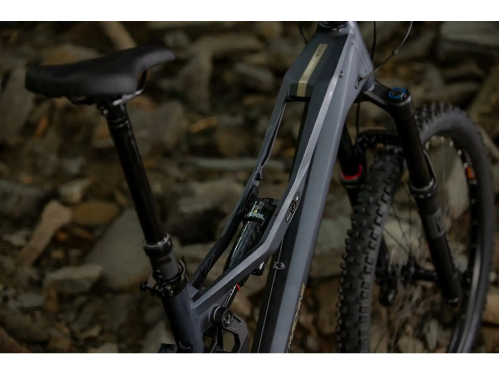 Rock Machine Whizz FS I 50 Mountainbike Matte Milliardär Blau.