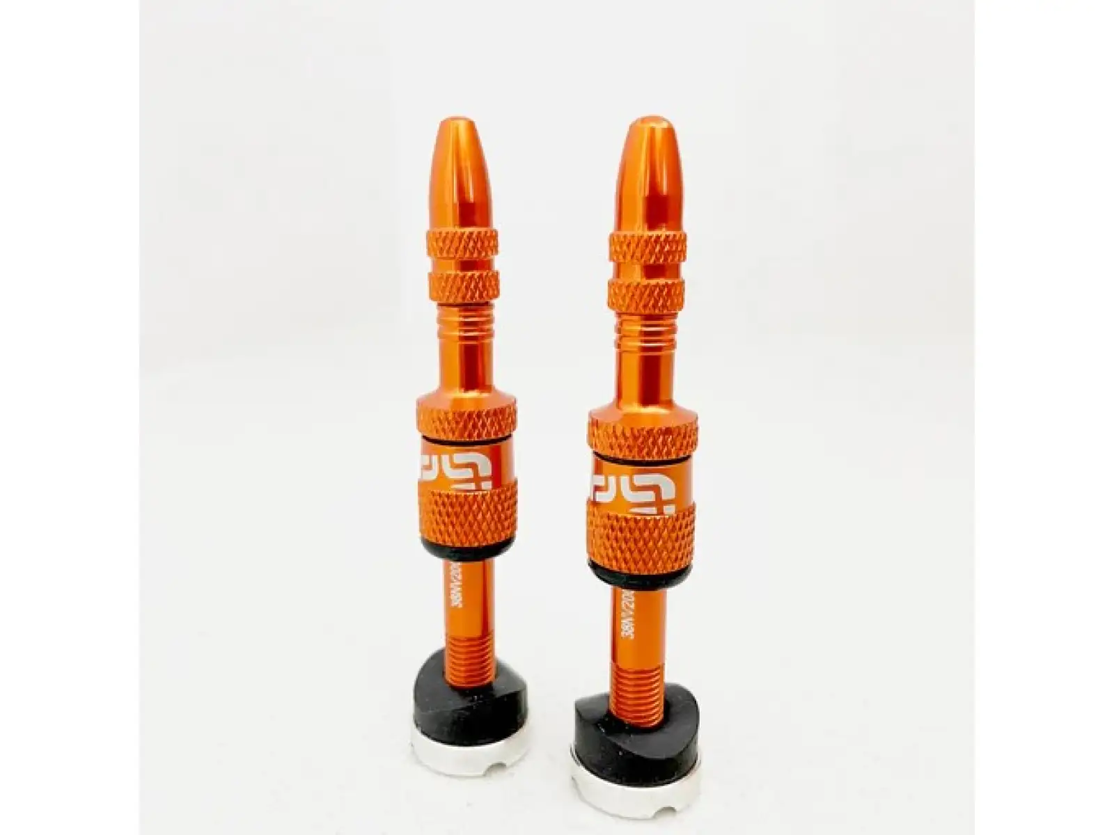 E-13 Quick Fill Tubeless Ventile 23-31 mm 2 Stück Orange