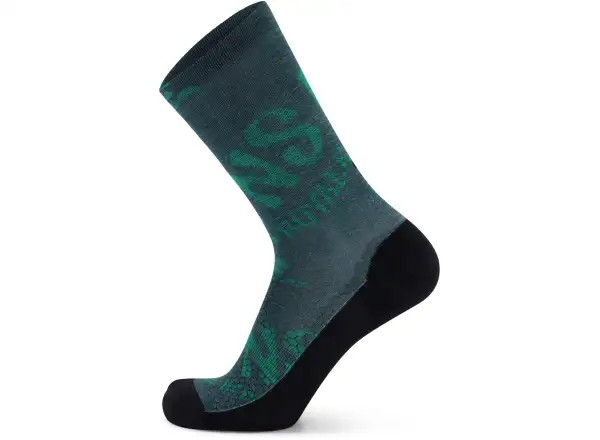 Mons Royale Atlas Crew Digital Socken Grün Trippy
