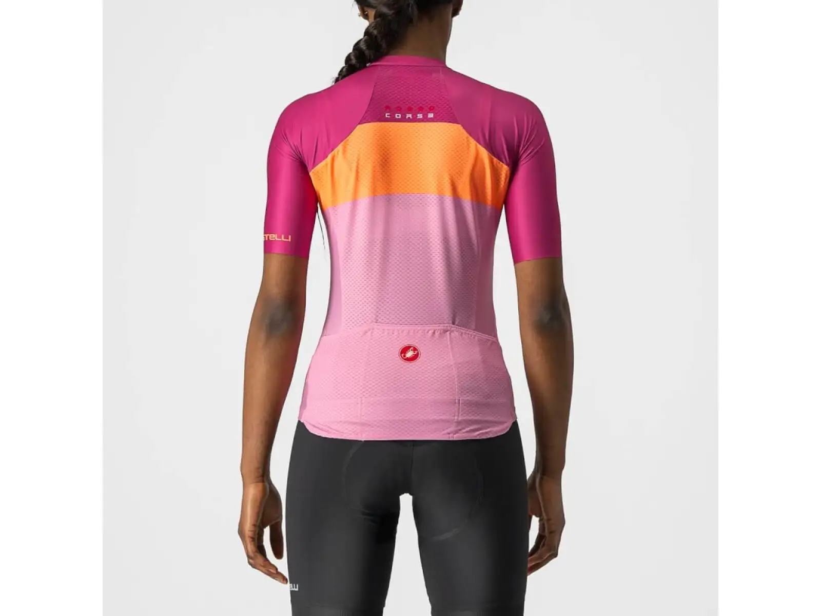 Castelli Aero Pro W Damen Kurzarmtrikot pink/coral flash