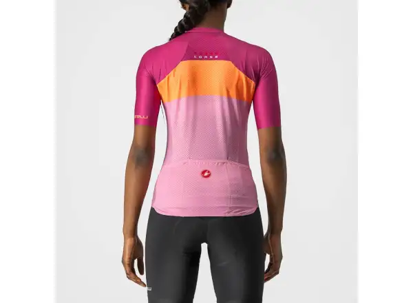 Castelli Aero Pro W Damen Kurzarmtrikot pink/coral flash