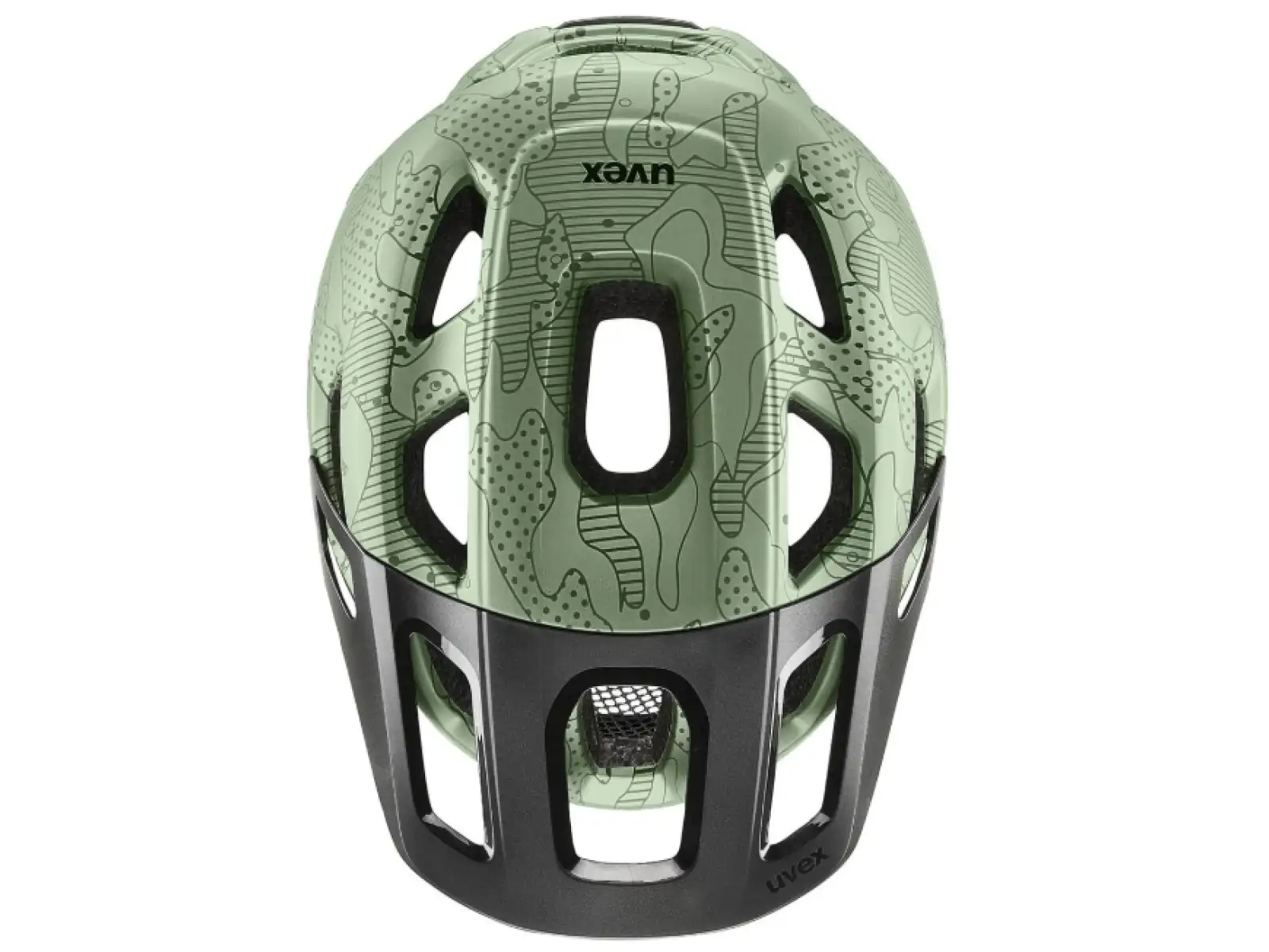 Uvex React Jr. Kinderhelm Moss Green/Altim Matt