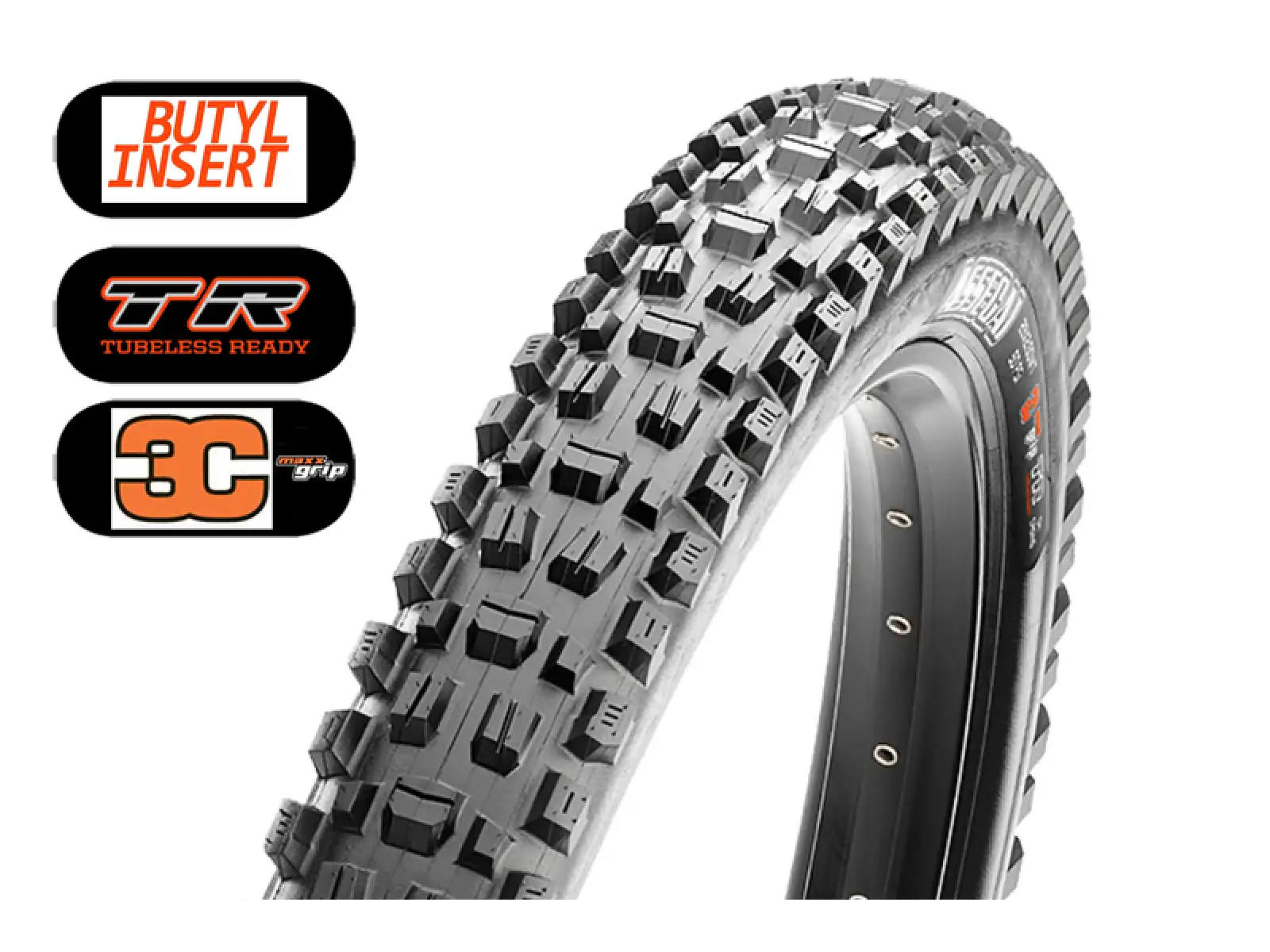 Maxxis Assegai 27,5x2,50" WT TR 3C Maxx Grip DH MTB Reifen aus Kevlar
