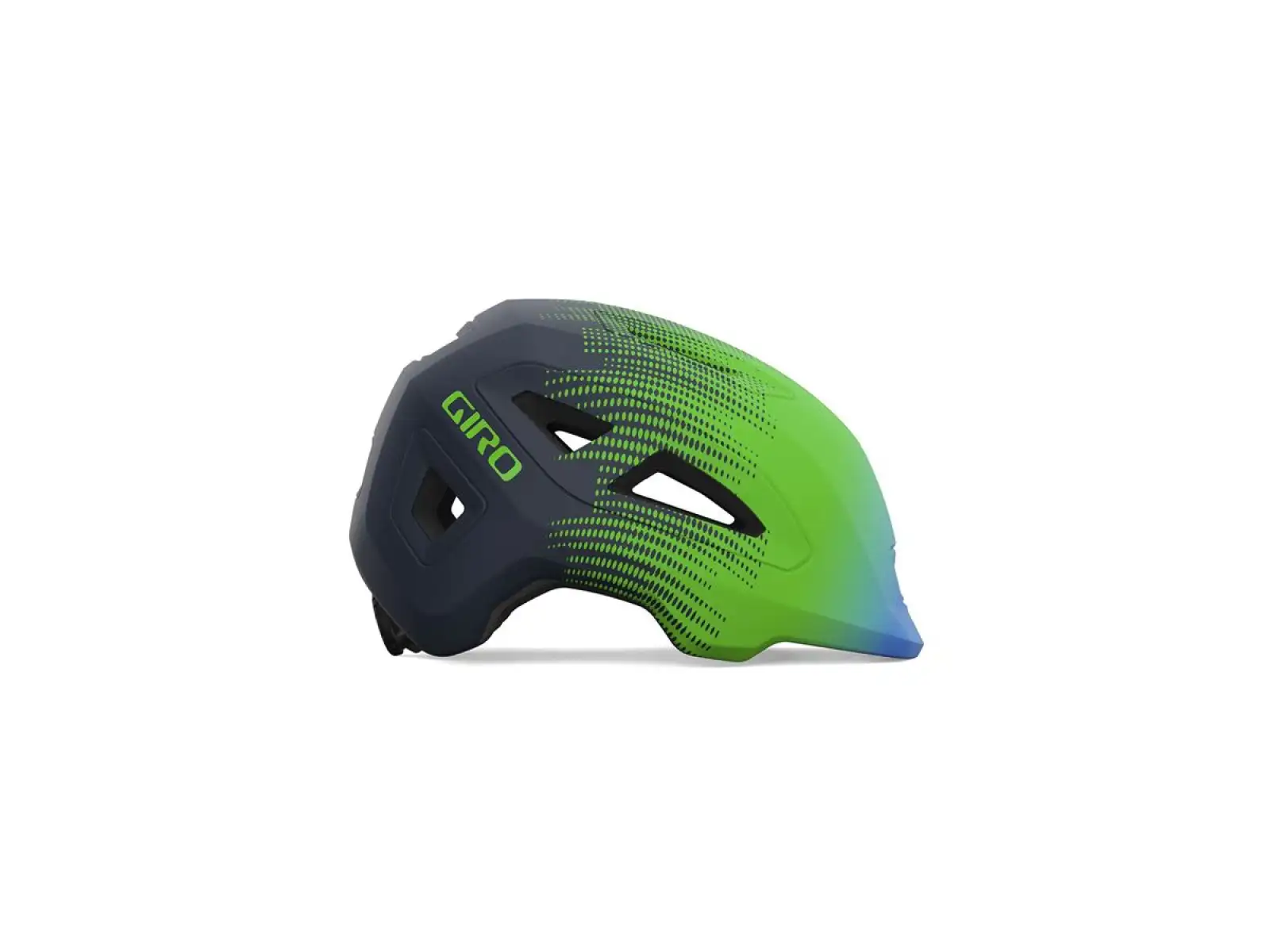 Giro Scamp II Kinderhelm Mat Blue/Green Towers