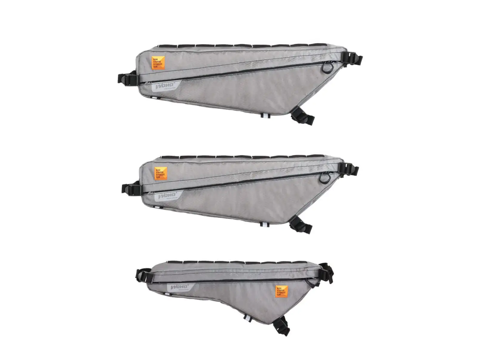 Woho X-Touring Rahmentasche 4,7 l Honeycomb Iron grau Größe L.
