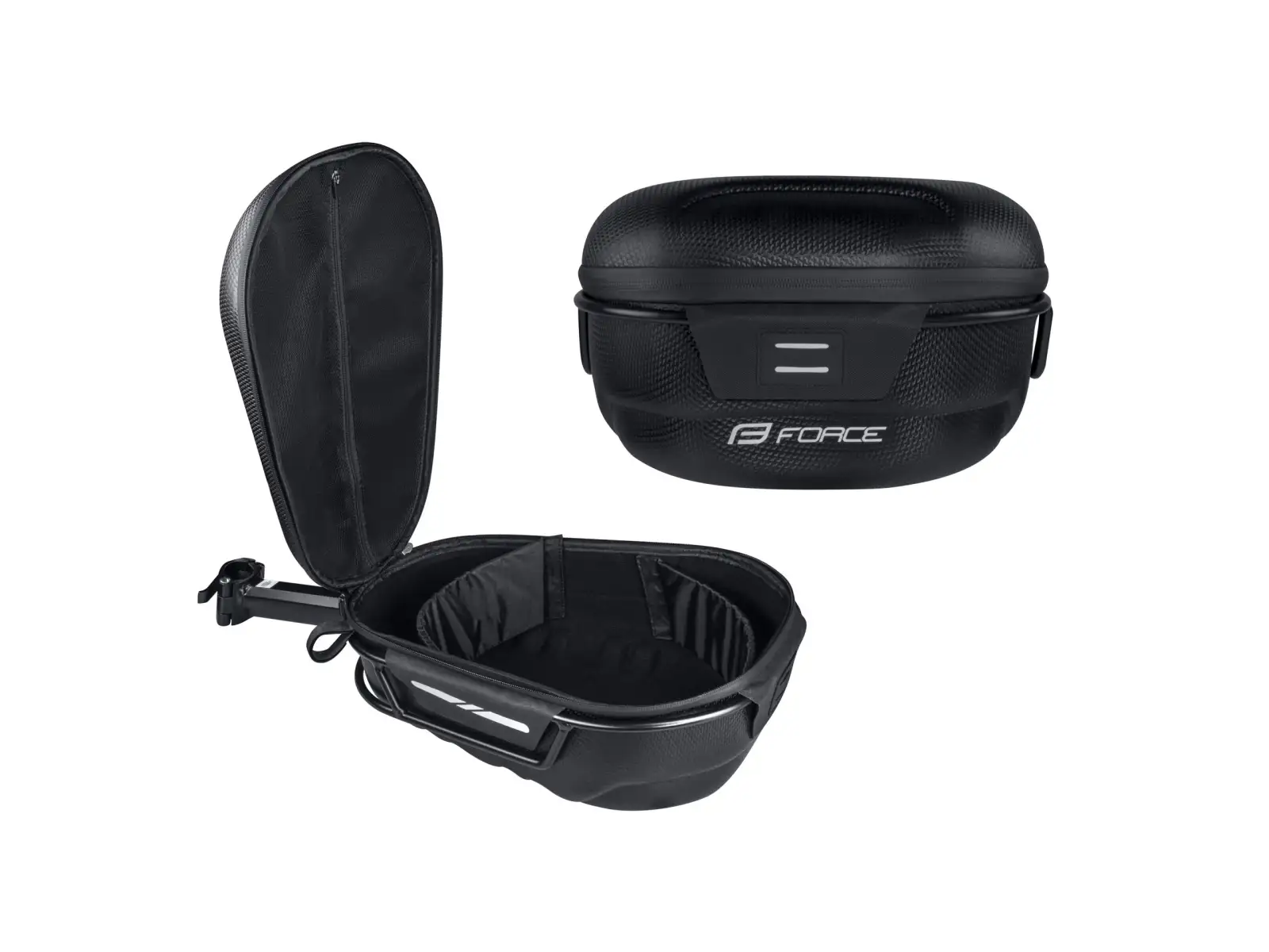 Force Crust XL Satteltasche mit Halterung schwarz