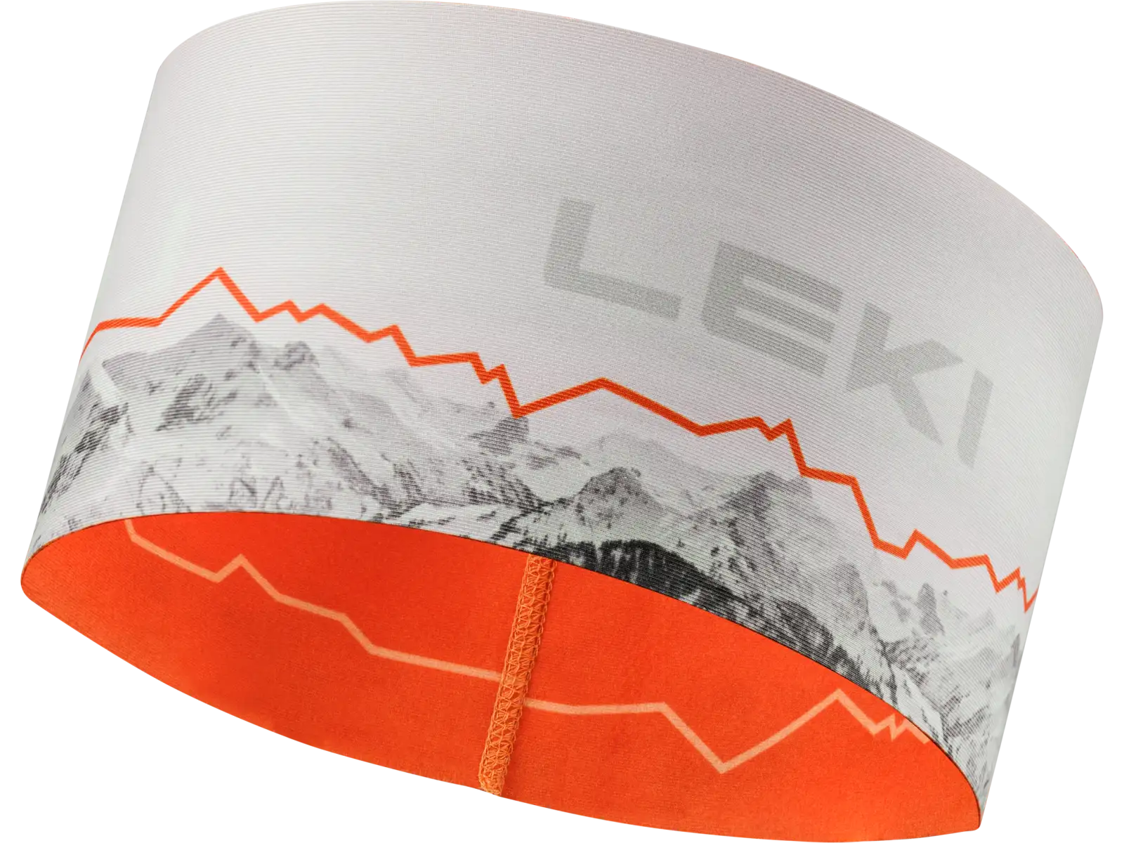Leki XC Headband Stirnband White-orange Einheitsgröße