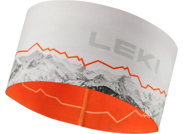 Leki XC Headband Stirnband White-orange Einheitsgröße