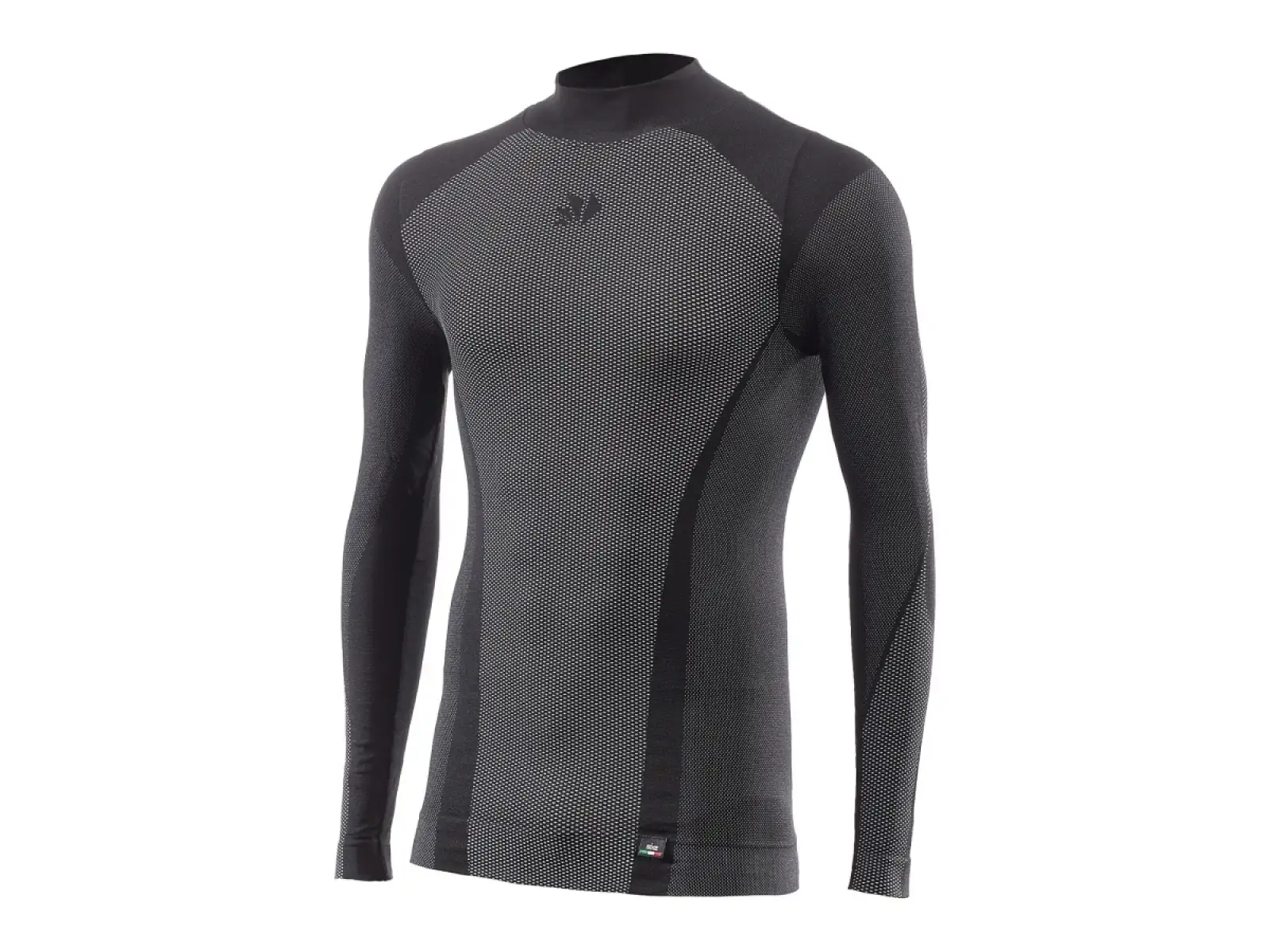SIXS TS3 V2 Funktionsshirt mit langarm und Stehkragen carbon schwarz
