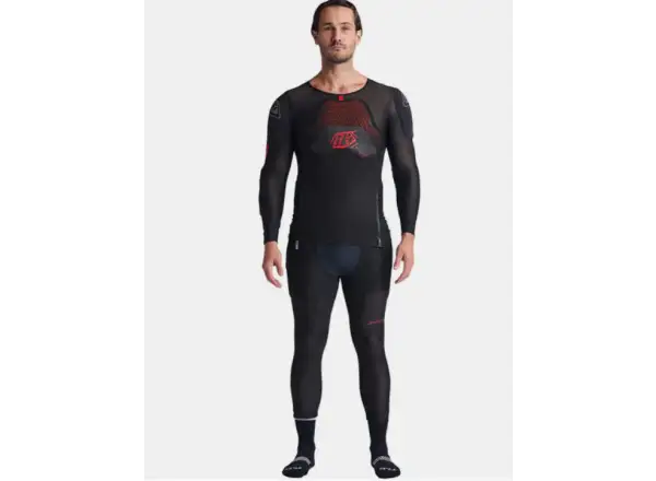 Troy Lee Designs Stage Ghost D3O Solid Schutzweste mit langen Ärmeln Black